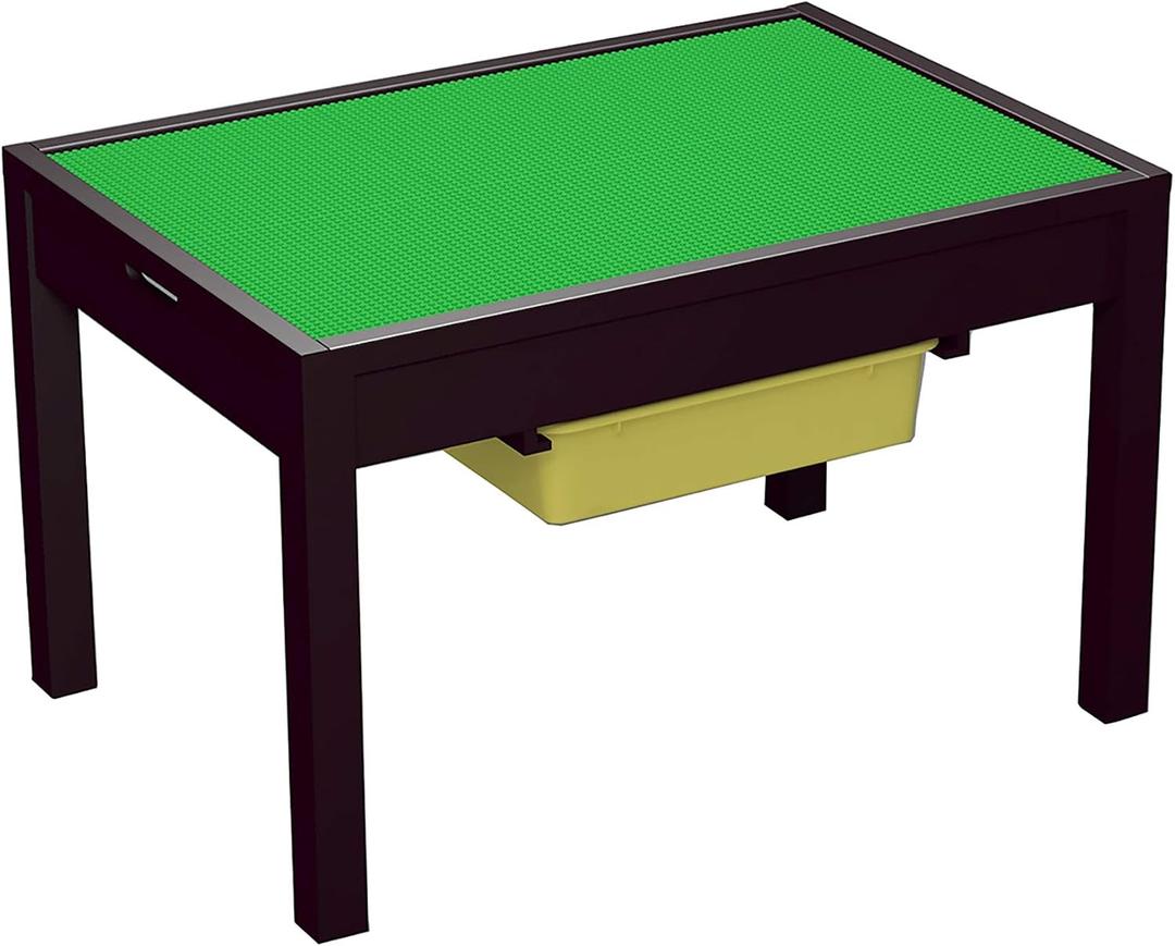 UTEX Large 2 in 1 Kid Activity Table with Storage for Older Kids, Play Table for Kids,Boys,Girls, Espresso, 22.2 in x 32.2 in x 20 in