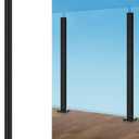 VEVOR 41" Glass Railing Post - Stainless Steel Balustrade Bracket for 3/8"-1/2" Tempered Glass, Deck Balcony Stair