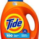 Tide Laundry Detergent Liquid, Clean Breeze Scent, 64 Loads, 80 fl oz, Works on 100% of Common Stains