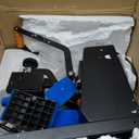 VEVOR 4-in-1 Heat Press Machine for Hats with 6x3inches Curved Teflon-Coated Heat Plate, Easy Temperature Control Non-Slip Base, Four Replaceable Elements 6x3/6.7x2.7/6.7x3.8/8.1x3.5inches (Black)