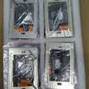 Kadision 120V Dimmable LED Step Lights, 3000K/4000K/5000K Selectable, 3.5W 175lm Indoor Outdoor Stair Lights, Aluminum ORB Finish, 4 Pack