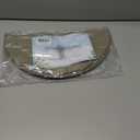 Eforcurtain Thick Linen Style Cloth Placemats Set of 6 Fabric Placemats Heat Resistant Machine Washable Table Mats Double Layer Water Absorbent Place Mats, Beige and Charcoal Round 15 Inch Place Mats