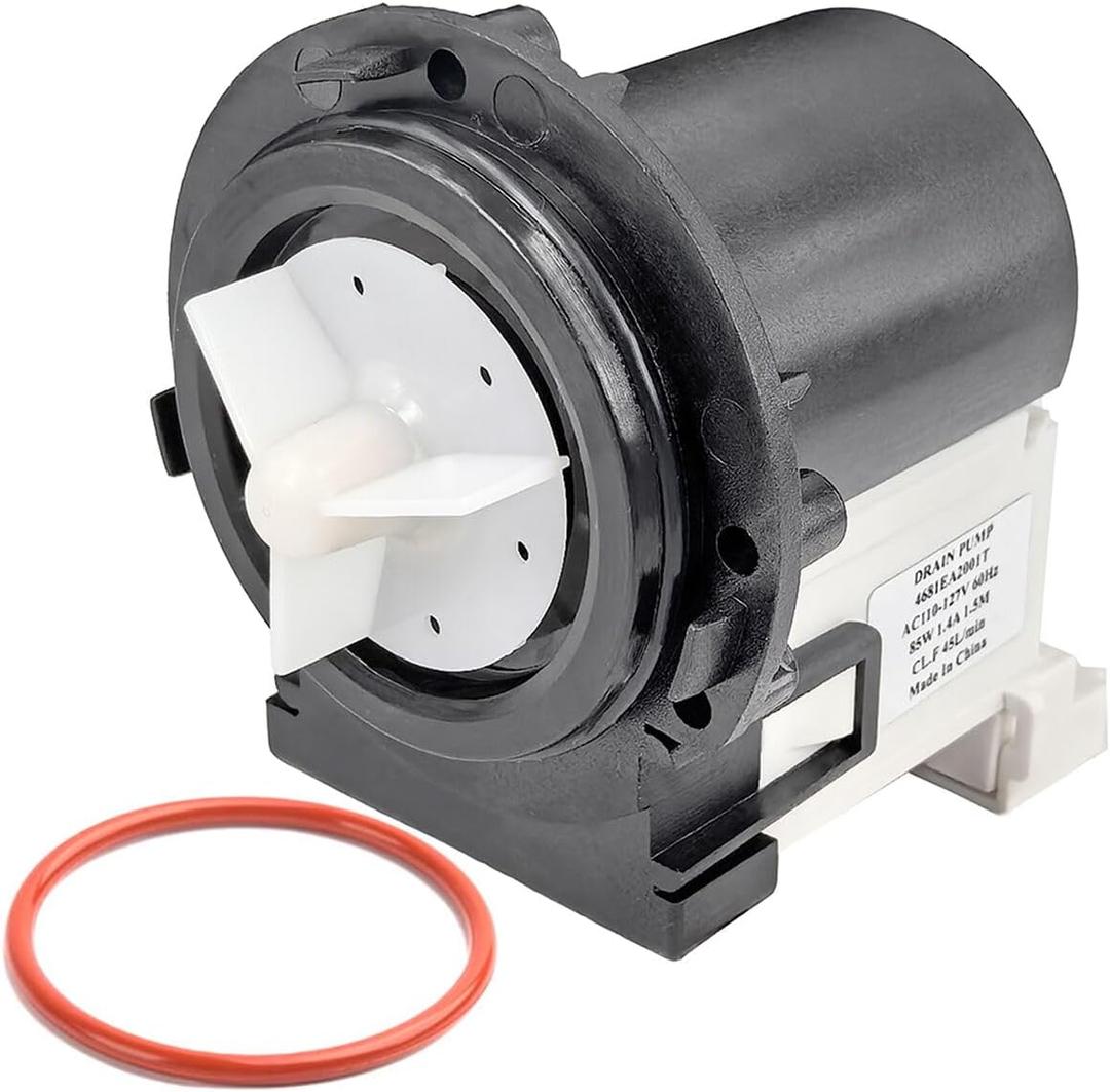 4681EA2001T Clothes Washer Replacement Drain Pumps Motor for Kenmore Washers WM8000HVA WM2101HW WM2301HR WM3240CW WM3431HS for LG WM3670HWA WM2077CW WM2277HS 4681EA2001N LP1007G Drain Pump Motor