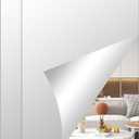 A2 Acrylic Mirror Sheet for Wall, 16.5" x 23.2" x 2Pcs Large Rectangular Mirror Tiles Frameless Wall Mounted Mirror Self-Adhesive Mirror Stickers for Vanity Bedroom Home Decor