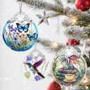 7 x Butterfly Christmas Ornament  Christmas Tree Ornament & Holiday Decor, Gifts for Nature Lovers, Butterfly Lover Gifts, Holiday & Xmas Gift
