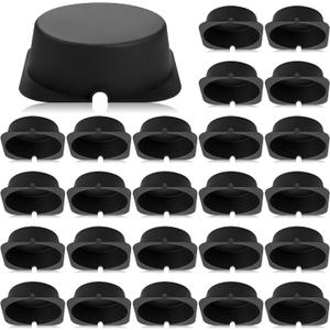 Tuanse 25 Pack Recessed Light Cover for Attic Insulation, Fire Resistant Can Covers for 6 Inch Lighting Fixtures, 8.6 x 8.6 x 2.9 Inch, Reduce Heat Loss & Air Leakage, Easy Install (Black)