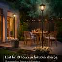 PASAMIC 2 Pack 72" Solar Lamp Post with Planter, 4 Gallon Large Planter Base for Added Stability, Decorative Dusk to Dawn Solar Lamp Post for Driveway Entrance, Front Yard, Walkway, Patio & Garden