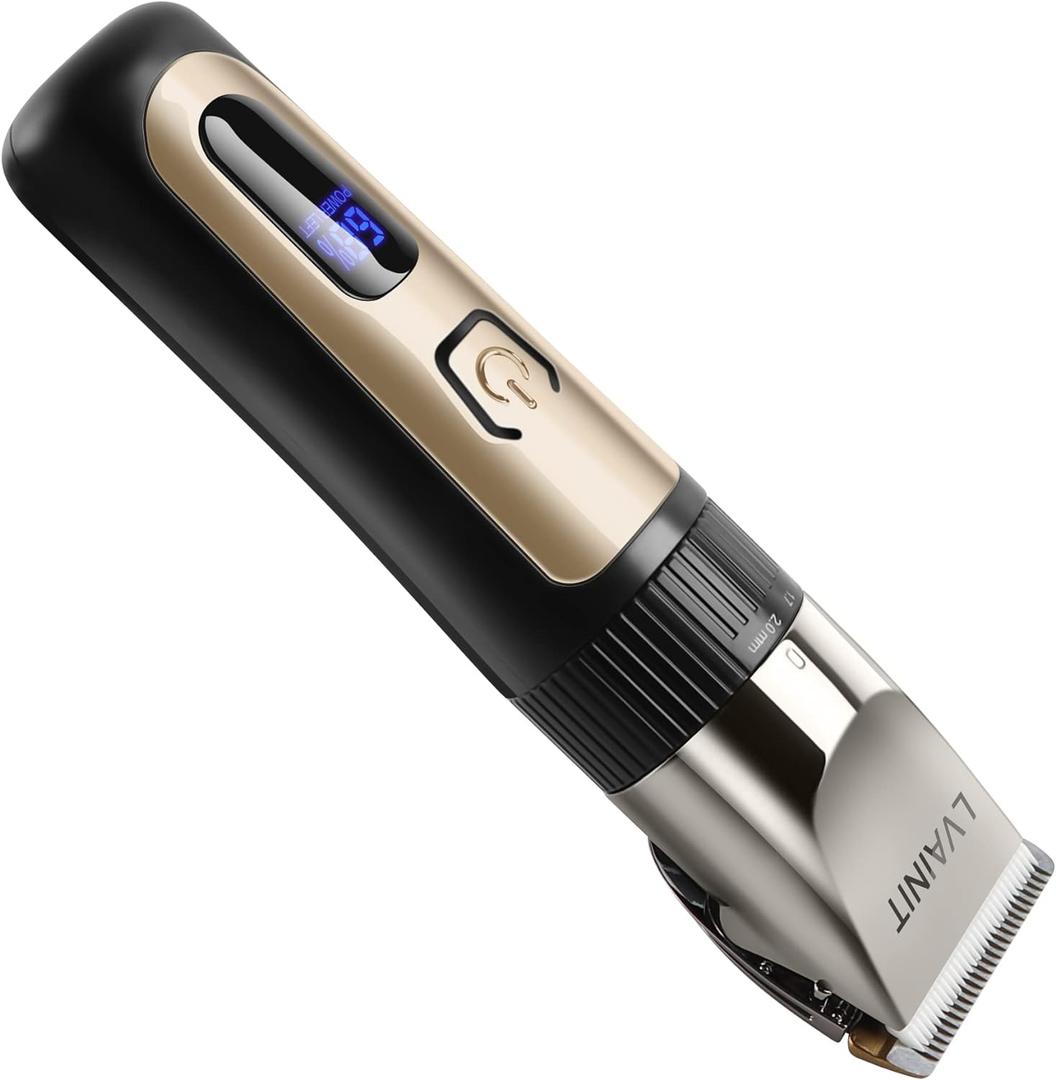 Hair Clippers for Men, Cordless LCD Rechargeable Hair Trimmer Beard Trimmer for Men, Men's Grooming Kit for Hair, Face, Beard, Professional Electric Barber Clippers