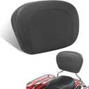 WOWTK Black Passenger Backrest Pad, Sissy Bar Pad for Harley Touring Electra Glide/Road Glide/Road King/Street Glide/Trike Freewheeler FLRT Models, for Standard Height/Tall Touring sissy bar uprights