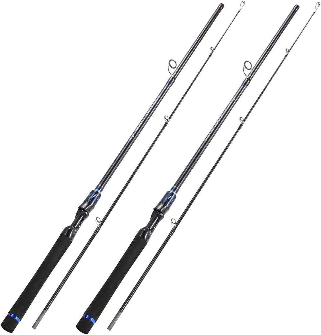 DC Baitcasting Combo, Smart Digital Brake Reel, 4-Section Carbon Rod, Tackle Bag, Line & Lures, Complete Travel Kit for Bass Freshwater