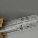 Cordless Zebra Blinds for Windows, 32" W x 72" H, White