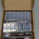 40 Pcs Disposable Men's Razors Set 6-blade Sensitive Skin Refillable Razor Kit for a Comfortable Shave, 2 Handles and 38 Cartridges