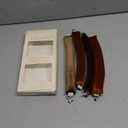 Heatless Curls Overnight Set - 4PCS Jumbo Velvet Hair Rollers to Sleep In, Soft Flexi Rods for No Damage Curls and Wave (Brownish red)