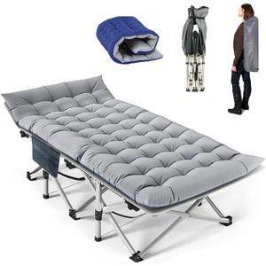 10-Leg Heavy Duty Camping Cot for Adults with Mattress
Travel, Tent & Indoor Use,500 lbs Capacity，camping cot with mattress，folding camping cot，heavy duty camping cot 500 lbs