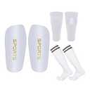 Pinellia Soccer Shin Guards for Kids Youth Adults - Shin Pads and Sleeves Set with Optimized Insert Pocket for Boys Girls Men Women for Football Games - Protective Soccer Equipment(3 in 1)