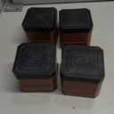 Bed Risers and Furniture Risers, Heavy Duty Adjustable Lifting Blocks for Couches, Desks, and Chairs, Elevates 1.5 or 3 Inches, Holds up to 4000 lbs (Brown)