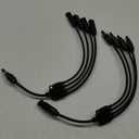 ECO-WORTHY Solar Connectors Y Branch 1 to 4 Parallel PV Adapter Cable Wire Plug Tool Kit for Solar Panel(M/FFFF and F/MMMM)