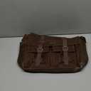 Messenger Bag for Men, 15.6 Inch Laptop Bag, Water-resistant Waxed Canvas Messenger Bag, Vintage Computer Satchel Briefcase for School Work Travel (Vintage Brown)