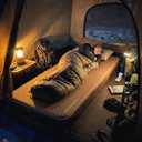 LOSTHORIZON Air & Foam Camping Mattress, Self-Inflating Sleeping Pad, 4.5" Thick, with Pump Sack, Single  