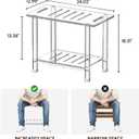 Sumerflos Acrylic Shower Bench for Inside Shower - 24.02" L x 12.99" W x 18.31" H Bathroom Shower Stool with Storage Shelf Heavy Duty (Hold Up to 400lbs) for Shaving Legs Waterproof Non-Slip