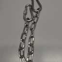Heavy Duty Stainless Steel Chains, Heavy Punching Bag Chain with 2 Carabiners, 550LB Capacity Hammock Hardware Kit for Swing Chairs Hammocks Punching Bags Yoga Trapeze Indoor & Outdoor Gym