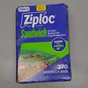 Ziploc Sandwich and Snack Bags with EasyGuide Texture, Plastic Storage Bags with Grip 'n Seal Technology, 270 Bags Total