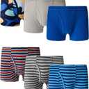 Little Boys'Cotton Boxer Brief Soft Underwear Multipack (10, Color 002)