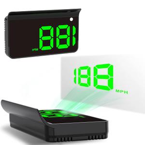 Heads up Display for Cars, Car HUD, GPS Speedometer,Head up Display for Car USB(5V) Plug & Play,Automatic Brightness Adjustment,Large Font Display,10Hz Refresh,High Precision Satellite Positioning