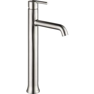 Delta Trinsic Vessel Sink Brushed Nickel Bathroom Faucet 1 Hole, Single Hole Bathroom Sink Faucet for Vanity, Stainless 759-SS-DST