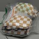 Padded Shopping Cart Cover for Baby Boy & Girl, High Chair Cover for Restaurant Seat, Machine Washable Infant Toddler Buggy Seat Cover (Checkered)