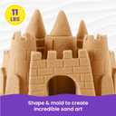 Kinetic Sand, 11lb (5kg) Natural Brown Play Sand for Arts and Crafts, Sandbox, Amazon Exclusive (Packaging May Vary), Moldable Sensory Toys for Ages 3 and up