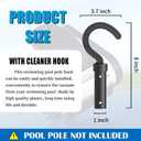 Hook for Robotic Pool Cleaner Accessories Pool Hook for Poles Compatible with All Pool Vacuum Including Cordless, Inground Above Ground and Underwater, Ideal Hooks for Telescopic Poles