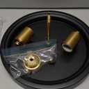 Briglusear Black Flush Mount Ceiling Light,2Lights Modern Farmhouse Ceiling Light Fixture with Seeded Glass Lampshade,Industrial Flush Mount Lighting for Kitchen Hallway Bedroom,Gold Accent Sockets