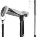 Rehaescort Walking Cane, Folding, Adjustable, Lightweight, Walking Canes for Men & Women, Soft Ergonomic Handle, Heavy Duty All Terrain Tip, Walking Sticks for Seniors & Adults with Travel Bag