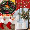Hotop 16 Inch Christmas Tree Picks Decorations Red Green Christmas Ornaments Xmas Floral Branches and Ball Picks Decoration for Holiday Tree Topper Decor(Classic,6 Pcs)