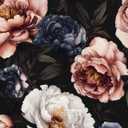 Fvlow Vintage Rose Floral Peel and Stick Wallpaper 17.4" x 394"