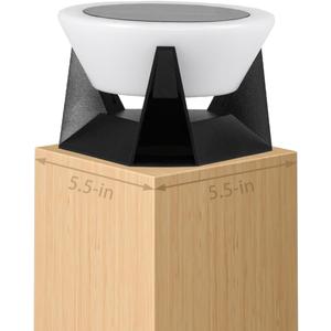 Solar Post Cap Lights, 4.7" Outdoor Solar Lamp 1 Pack, Fence Column Light Waterproof for Outside 5x5 6x6 Vinyl Wood Posts, Deck Garden Patio Yard Table Lantern 3000K Pillar Landscape Lighting