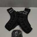 ZELUS Weighted Vest, 6lb Weight Vest with Reflective Stripe for Workout, Strength Training, Running, Fitness, Muscle Building, Weight Loss, Weightlifting (Black)