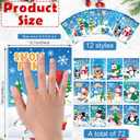 Fulmoon 72 Set Winter Coloring Books Bulk Include Snowman Coloring Book Bulk and Crayons Winter DIY Coloring Book Mini Winter Activity Book for Holiday Fun Games Activity Winter Party Favors