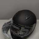 GLX GX11 Compact Motorcycle Helmet - Matte Black, Large - Full Face w/ Tinted Visor, DOT Approved L 