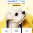 PETHROOM Ultra Absorbent Pet Towel | Quick-Drying, Soft Microfiber Dog & Cat Bath Towel | Lightweight, Durable, Fast Water-Soaking | Ideal for All Breeds (Large) 23.6" x 47.2"