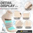 6 Pairs Merino Wool Ankle Running Hiking Socks Compression Support Breathable Thick Cushion No Show Socks for Women Men