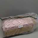 SPACEKEEPER Slim Rolling Storage Cart 4 Tier Bathroom Organizer Utility Cart Mobile Shelving Unit Tower Rack for Kitchen, Laundry Room, Bathroom, Narrow Places, Pink