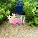 DOITOOL Glow in The Dark Aquarium Coral Reef Decor Mini Artificial Coral Ornament for Fish Tank 1.34 Inch Simulation Plant Decoration for Freshwater and Saltwater Tanks