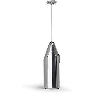 Primula Milk Frother, Handheld Whisk, Drink Foamer, Mini Blender Mixer For Coffee, Frappe, Bulletproof, Matcha, Espresso. Battery Operated, Easy To Clean And Use, Chrome