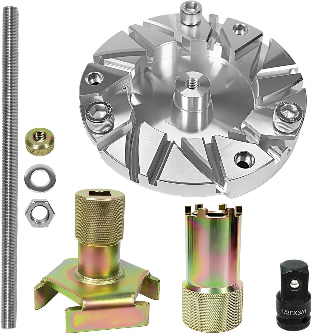 Primary Clutch Spider Tool & Spider Nut Tool & Fixture Plate Tool Fit for Polaris Turbo Ranger 900 1000 RZR XP Trail 900 1000 General 900 1000