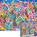 Antelope Puzzle Christmas Jigsaw Puzzle 1000 Pieces for Adults  Gingerbread Village Holiday Winter Scene, Relaxing Festive Puzzle Gift for Adults & Families