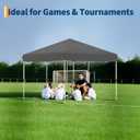 GAOMON 10x10 1-Person Setup Pop Up Canopy Tent, Instant Portable Commercial Canopy Tent,Easy Outdoor Sun Shade for Events, Parties, Camping,White