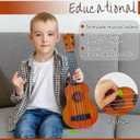 Kids Toy Ukulele Guitar,17 Inch Classical Guitar Musical Toy,4 Strings Guitar Ukulele Educational Learning Toy for Toddlers and Preschoolers