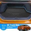KUST Custom Fit Trunk Mat for 2020-2025 2026 Nissan Sentra Accessories, Sentra Cargo Mat, All Weather Rubber Cargo Liner, Waterproof, Non-Slip, Black